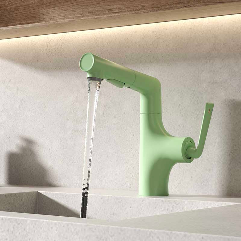 Boelon Brass Pull-Out Basin Faucet with Adjustable Height
