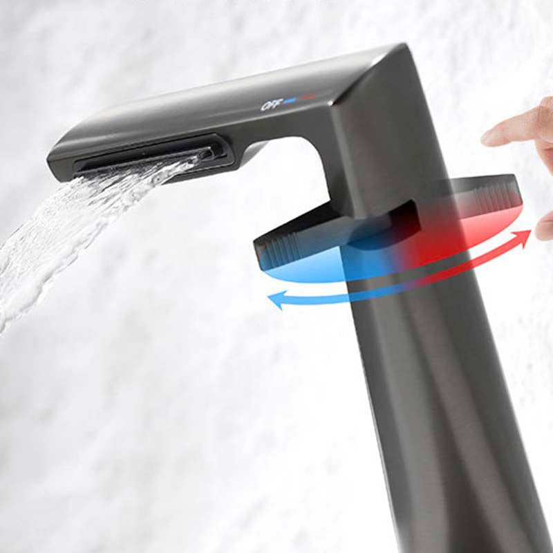 Boelon Creative Z-Style Bathroom Sink Faucet with Hot and Cold Waterfall Flow