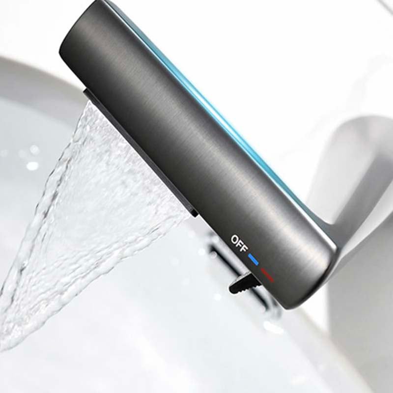 Boelon Creative Z-Style Bathroom Sink Faucet with Hot and Cold Waterfall Flow