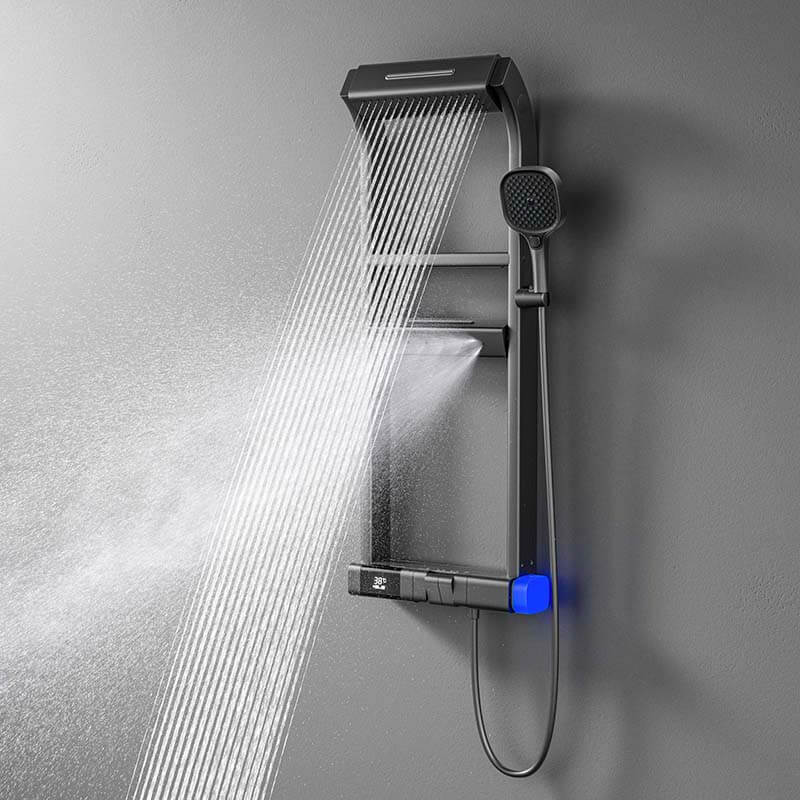 Smart Shower System with LED Temperature Display and Multi-Function Sp ...
