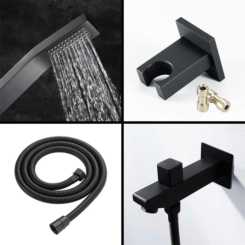 Boelon LED Rainfall Shower System with Integrated Speaker