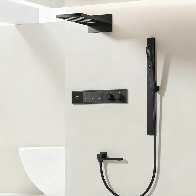 Boelon Luxury Concealed Shower System with Solid Brass Body and Enhanced Water Flow