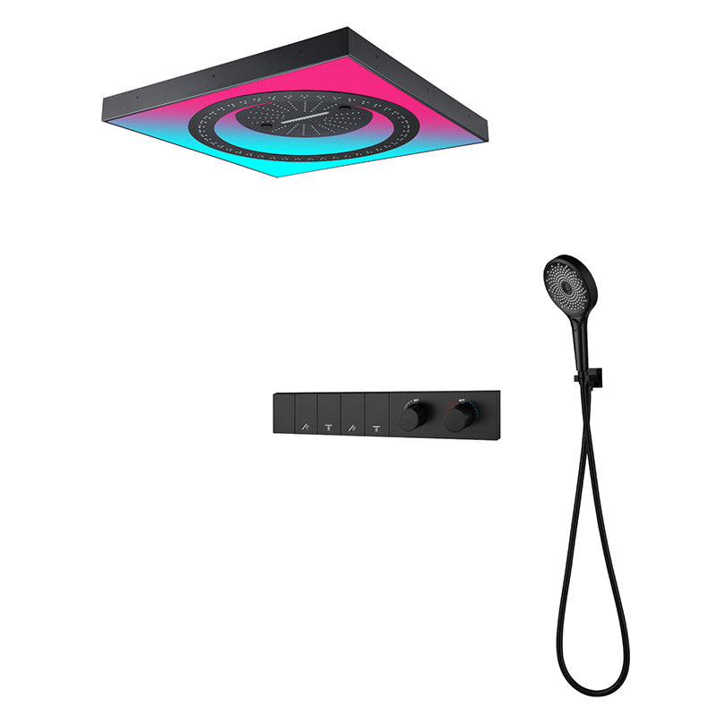 Boelon Luxury LED Music Shower System with Built-in Bluetooth Speaker