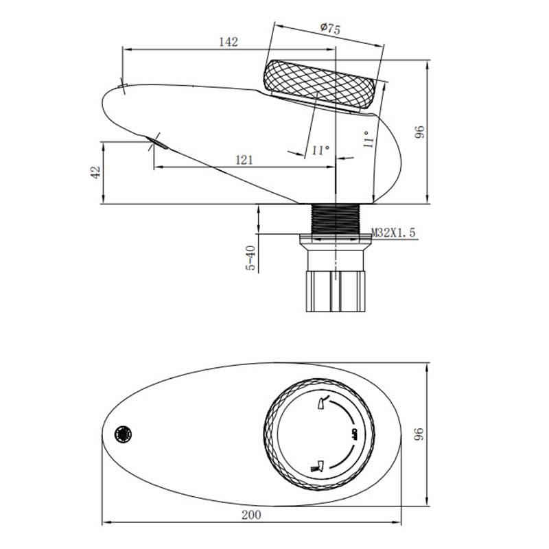 Boelon Pebble Design Solid Brass Bathroom Basin Faucet