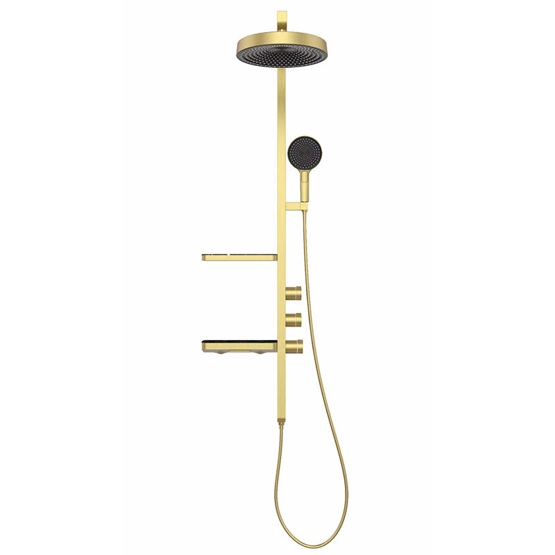 Boelon Premium Digital Display Shower Set with Dual-Layer Shelf