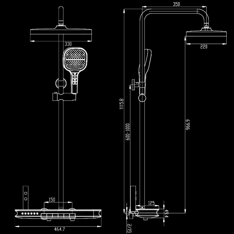 Boelon Shower System with Body Jets