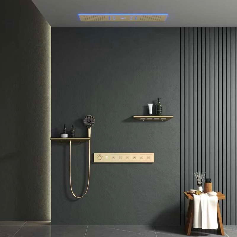 Boelon Luxury Bluetooth Concealed Shower System with LED Lights and Digital Display