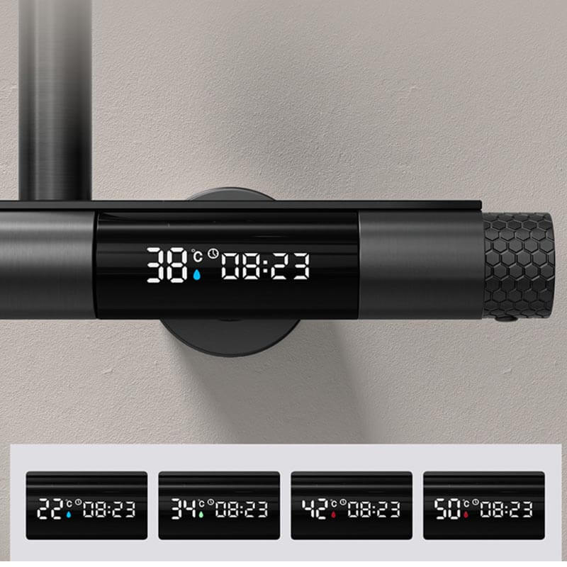 Boelon Thermostatic Shower System with Three Functions