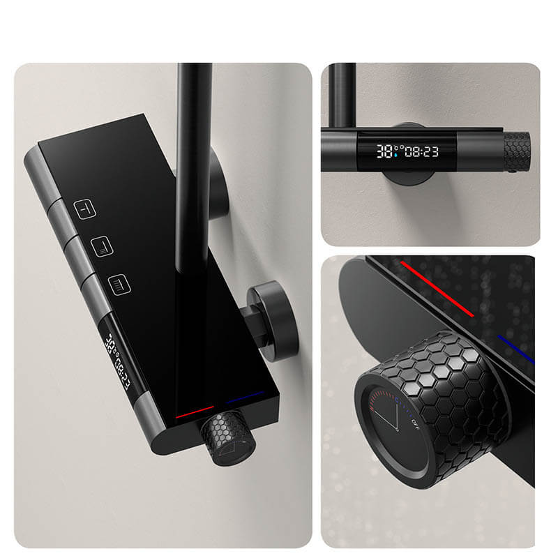 Boelon Thermostatic Shower System with Three Functions