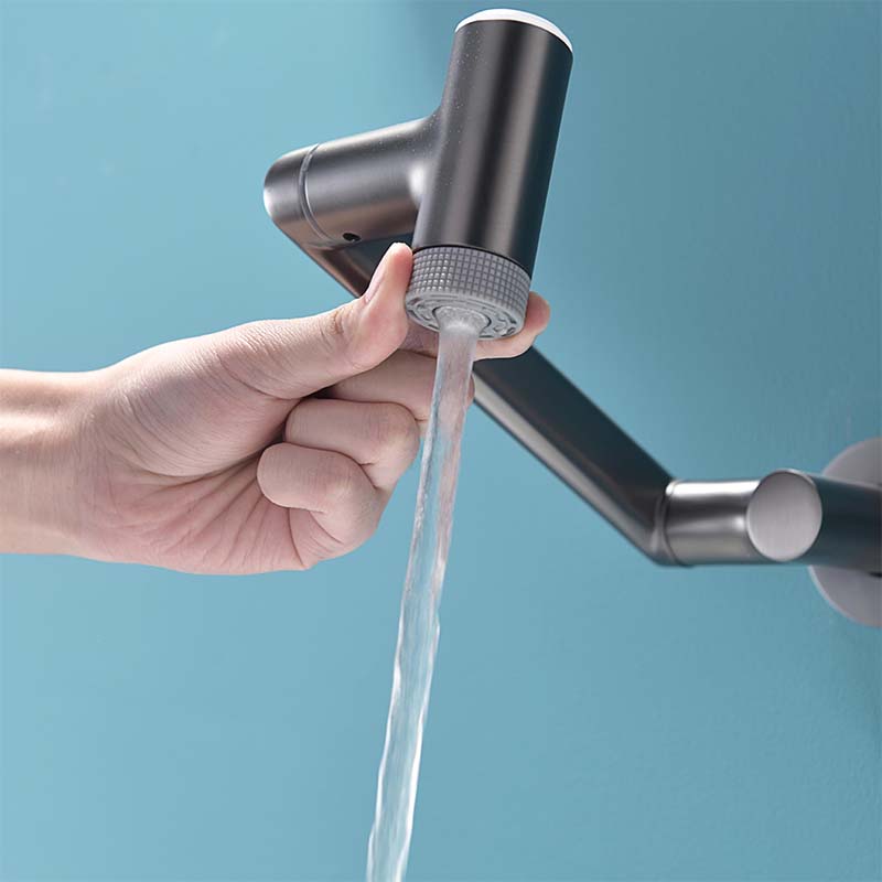 Boelon Brass Flexible-Arm Wall-Mounted Basin Faucet