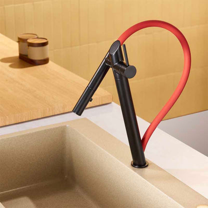 Boelon Brass Magnetic Swivel Pull-Out Kitchen Faucet