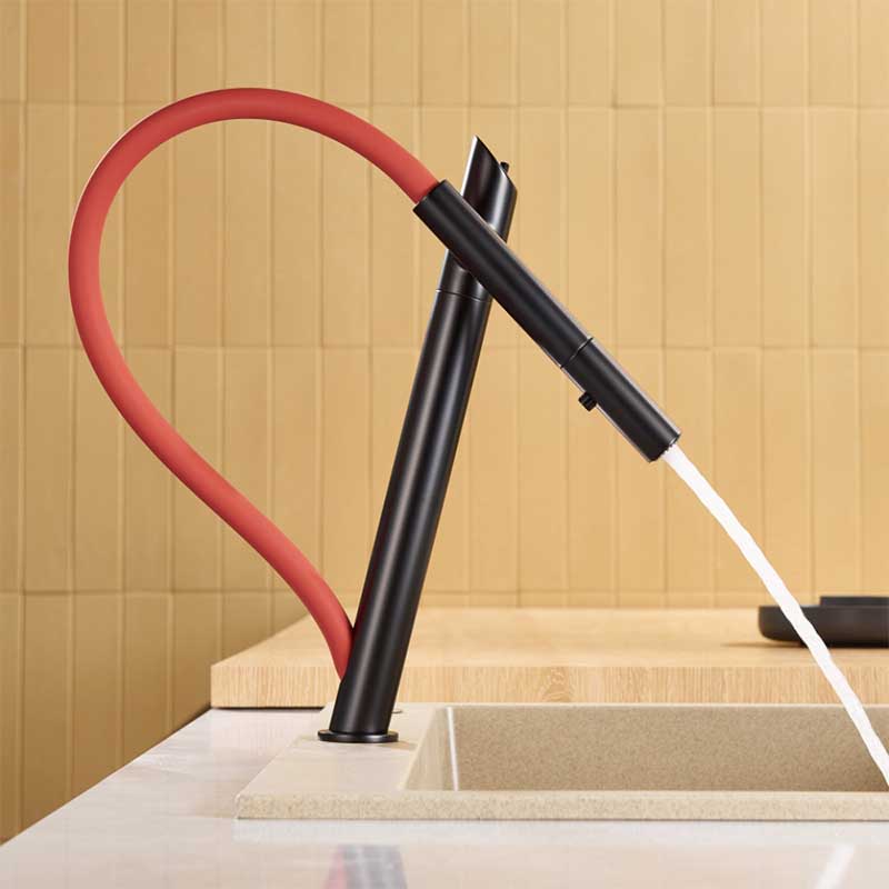 Boelon Brass Magnetic Swivel Pull-Out Kitchen Faucet
