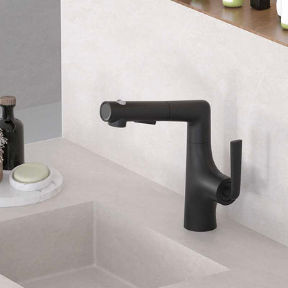 Boelon Brass Pull-Out Basin Faucet with Adjustable Height