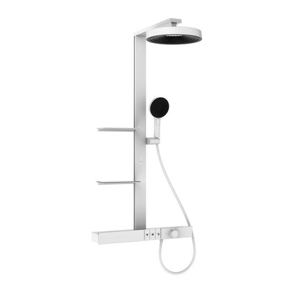 Boelon Brass Shower System with Digital Display and Oversized Storage Shelf