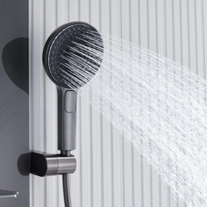 Boelon Brass Shower System with Digital Display and Oversized Storage Shelf