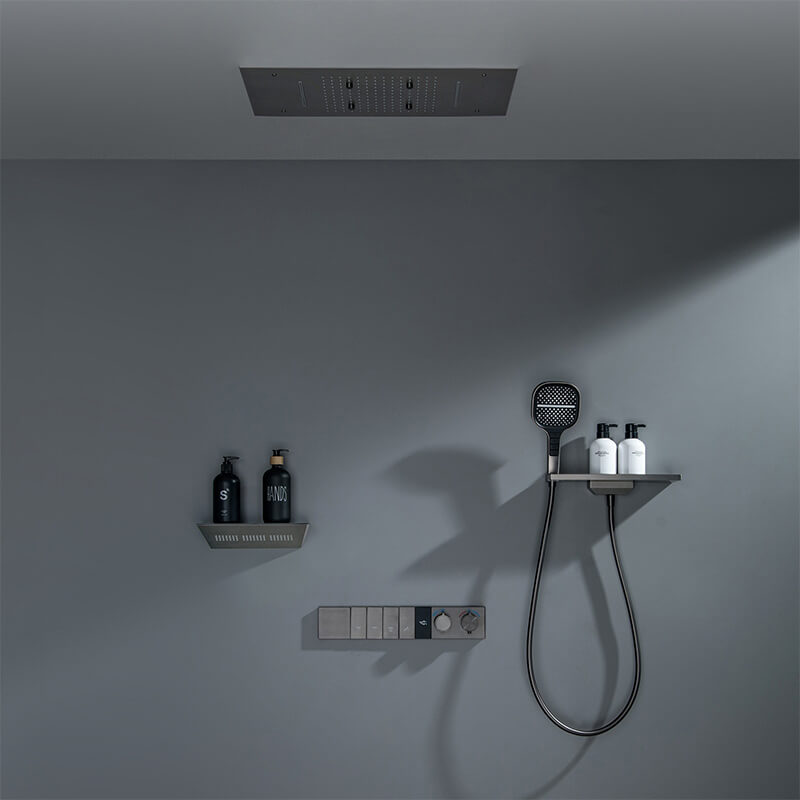 Concealed Shower System with LED Temperature Display and Multi-Mode Co ...