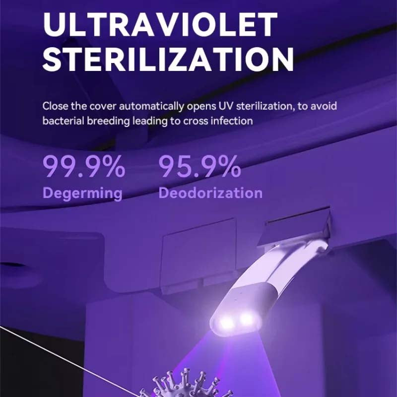 Boelon Egg-Shaped Smart Toilet with Automatic Sterilization and Siphon Flush System