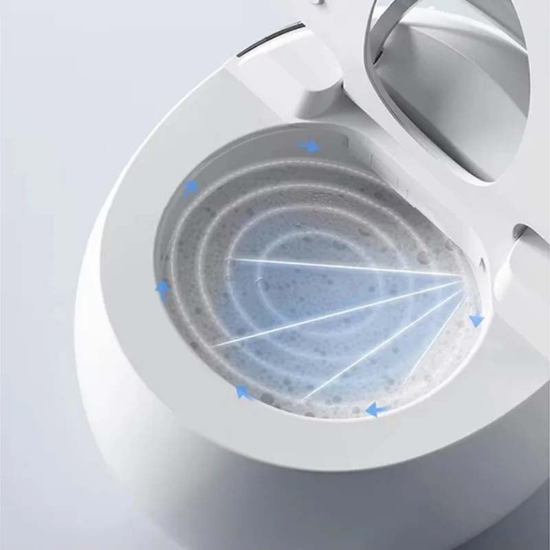Boelon Egg-Shaped Smart Toilet with Automatic Sterilization and Siphon Flush System