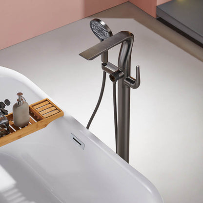 Boelon Floor-Mounted Rainfall Bathtub Shower Faucet