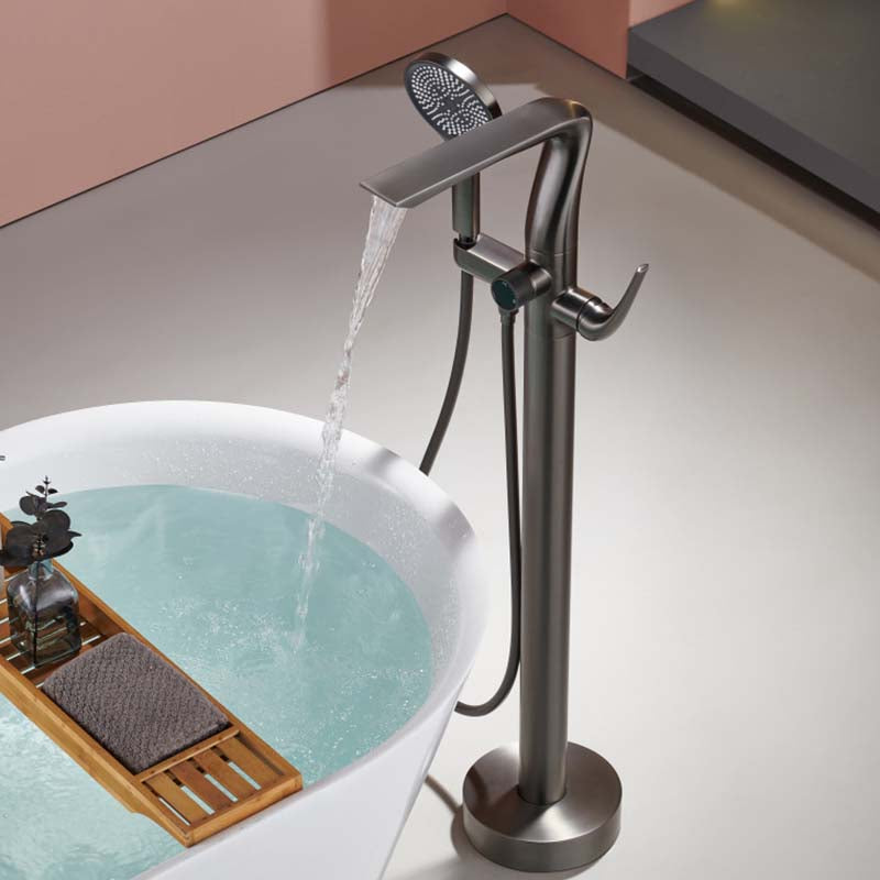 Boelon Floor-Mounted Rainfall Bathtub Shower Faucet