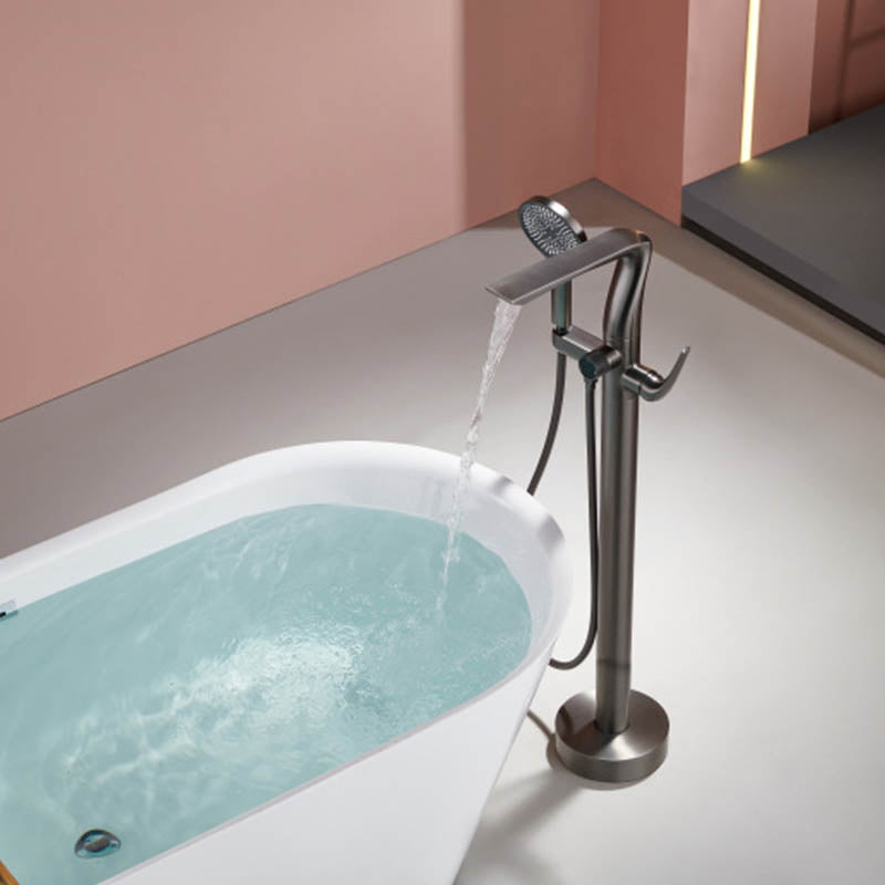 Boelon Floor-Mounted Rainfall Bathtub Shower Faucet
