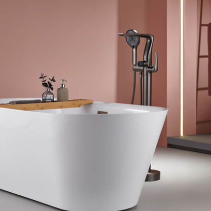 Boelon Floor-Mounted Rainfall Bathtub Shower Faucet