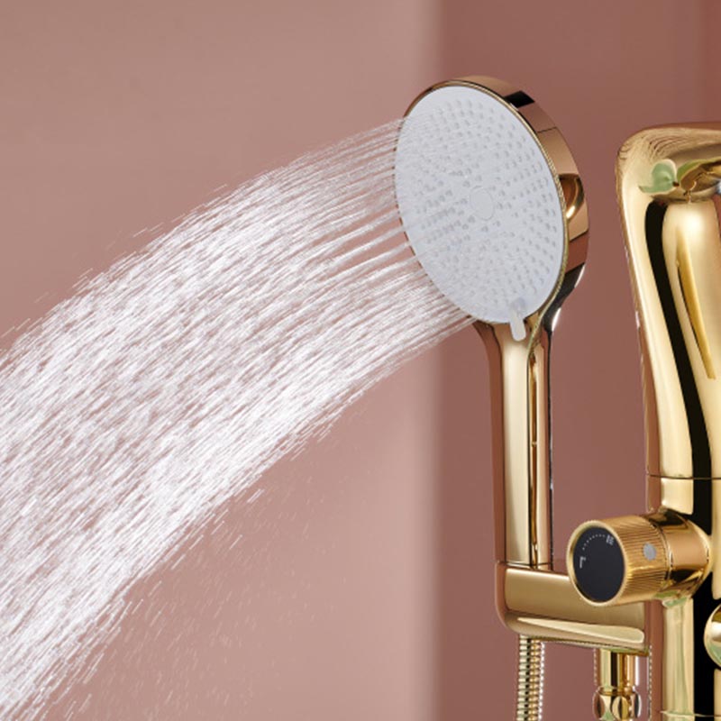 Boelon Floor-Mounted Rainfall Bathtub Shower Faucet