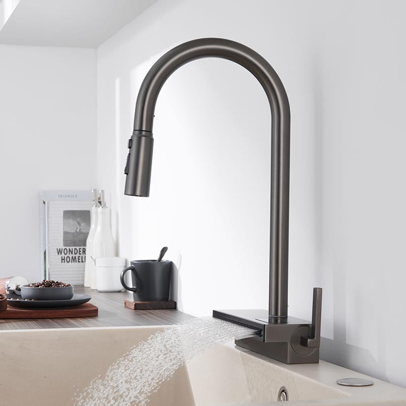 Boelon High-End Pull-Out Kitchen Faucet with Digital Display
