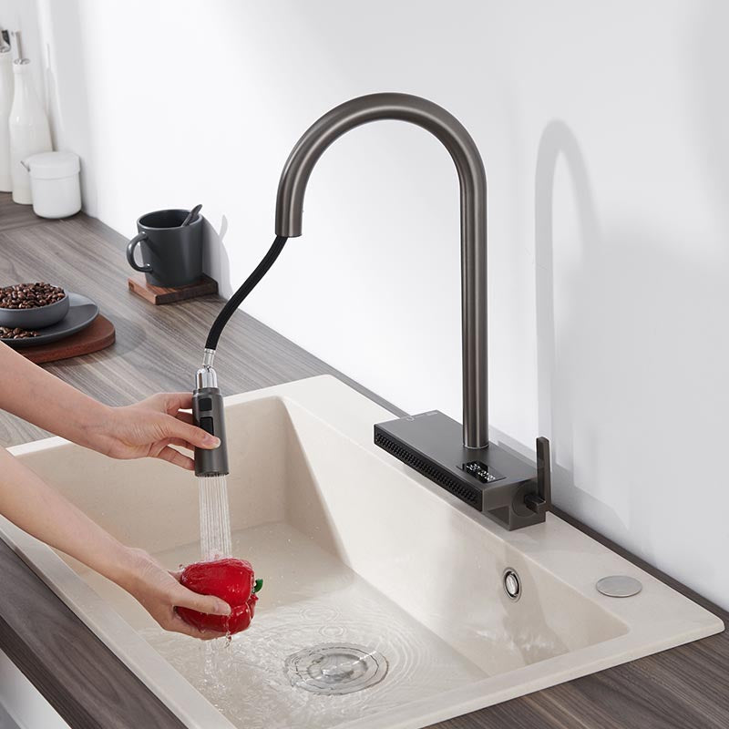 Boelon High-End Pull-Out Kitchen Faucet with Digital Display
