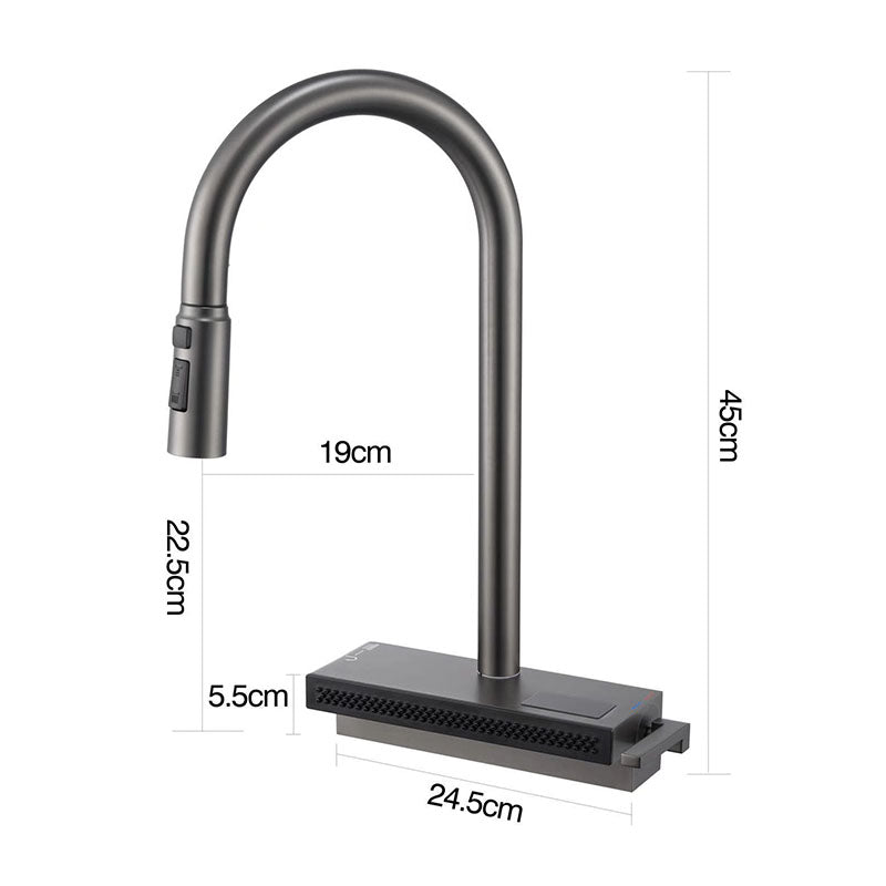 Boelon High-End Pull-Out Kitchen Faucet with Digital Display