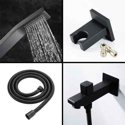 Boelon LED Rainfall Shower System with Integrated Speaker