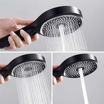 Boelon Luxury Black Concealed LED Music Rain Shower System