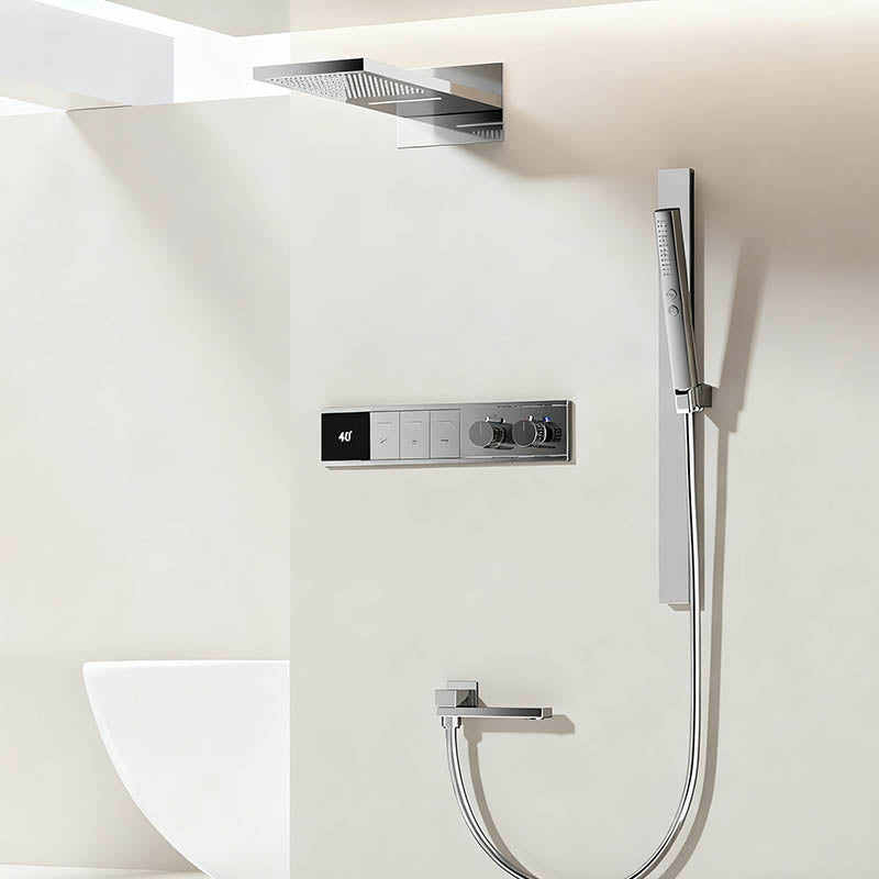 Boelon Luxury Concealed Shower System with Solid Brass Body and Enhanced Water Flow