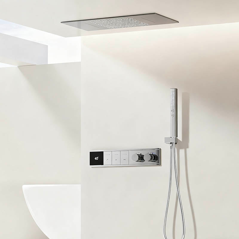 Boelon Luxury Concealed Shower System with Solid Brass Body and Enhanced Water Flow