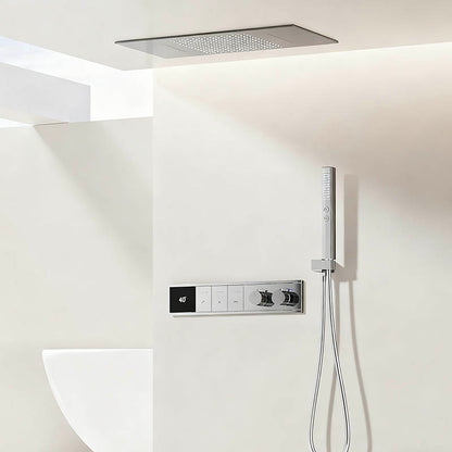 Boelon Luxury Concealed Shower System with Solid Brass Body and Enhanced Water Flow