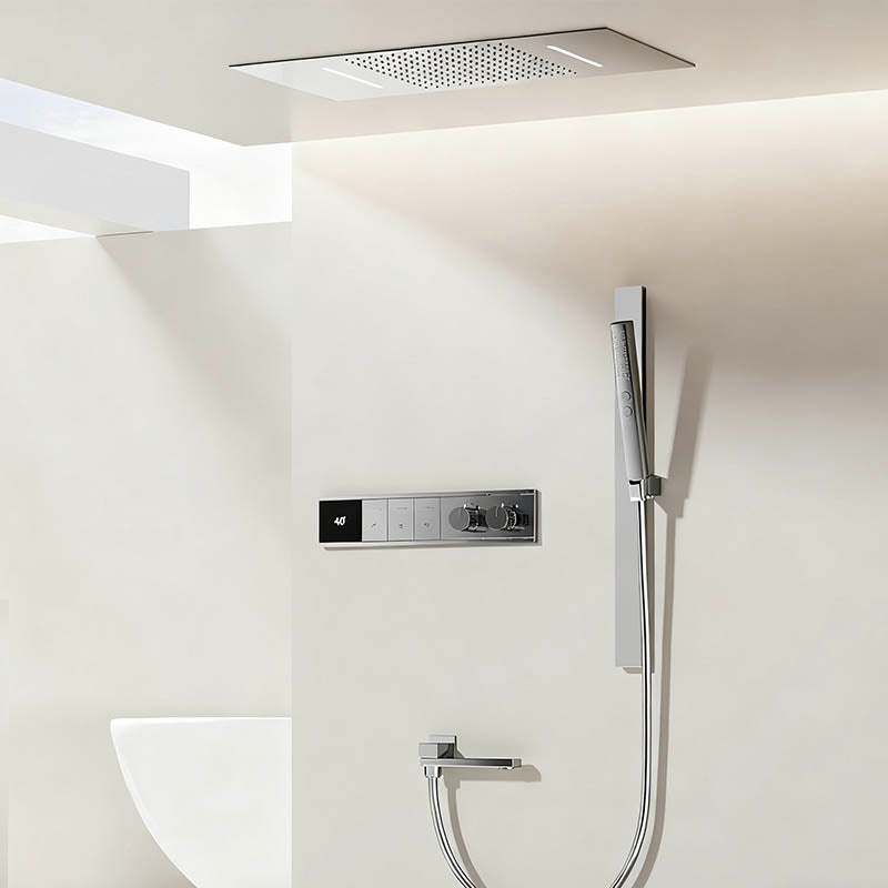 Boelon Luxury Concealed Shower System with Solid Brass Body and Enhanced Water Flow