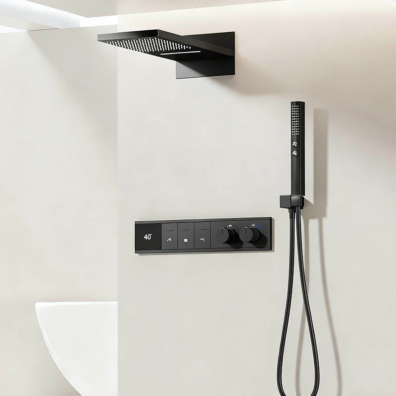 Boelon Luxury Concealed Shower System with Solid Brass Body and Enhanced Water Flow