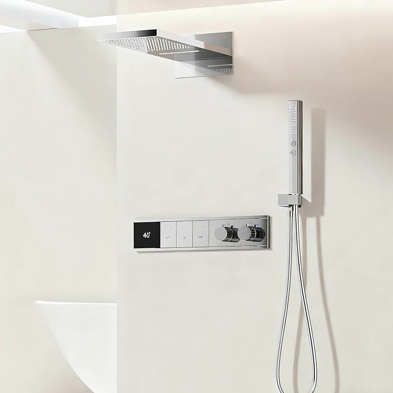Boelon Luxury Concealed Shower System with Solid Brass Body and Enhanced Water Flow
