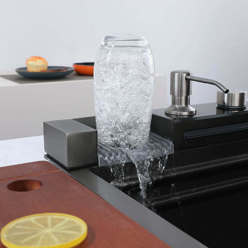 Boelon Luxury Kitchen Sink with Digital Display and Waterfall Design