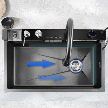 Boelon Luxury Kitchen Sink with Digital Display and Waterfall Design