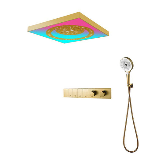 Boelon Luxury LED Music Shower System with Built-in Bluetooth Speaker