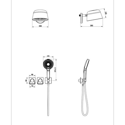 Boelon Minimalist Built-in Shower System