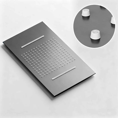 Boelon Minimalist Concealed Shower System with LED Display and Wide Rainfall Panel
