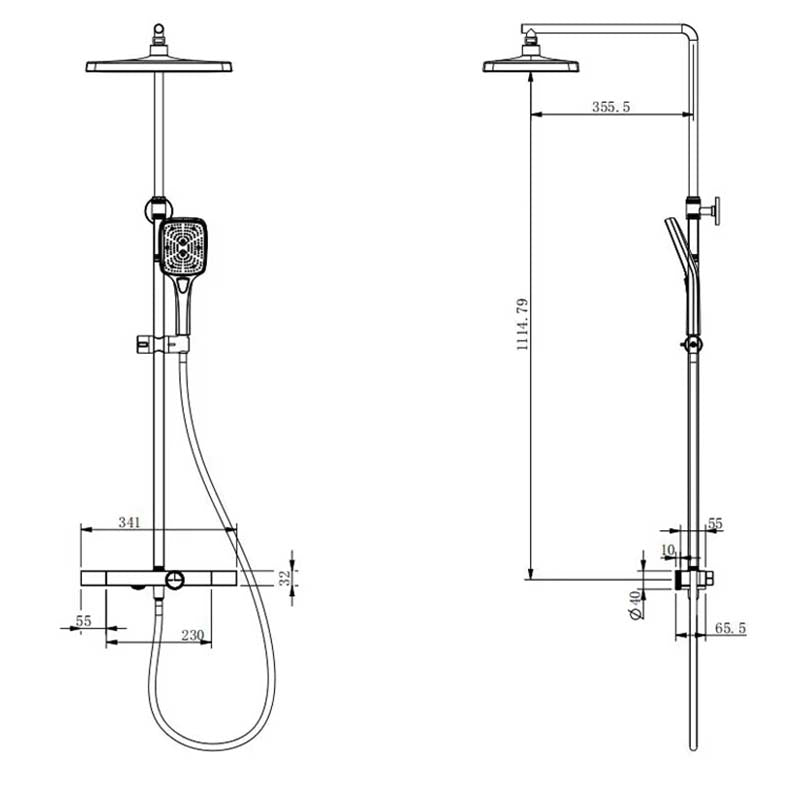 Boelon Minimalist Shower System