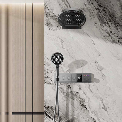 Boelon Modern Built-in Shower System with LED Temperature Display
