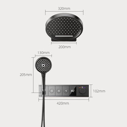 Boelon Modern Built-in Shower System with LED Temperature Display