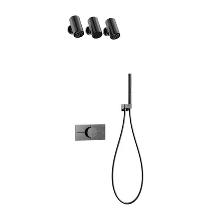 Boelon Modern Concealed Brass Rainfall Shower System