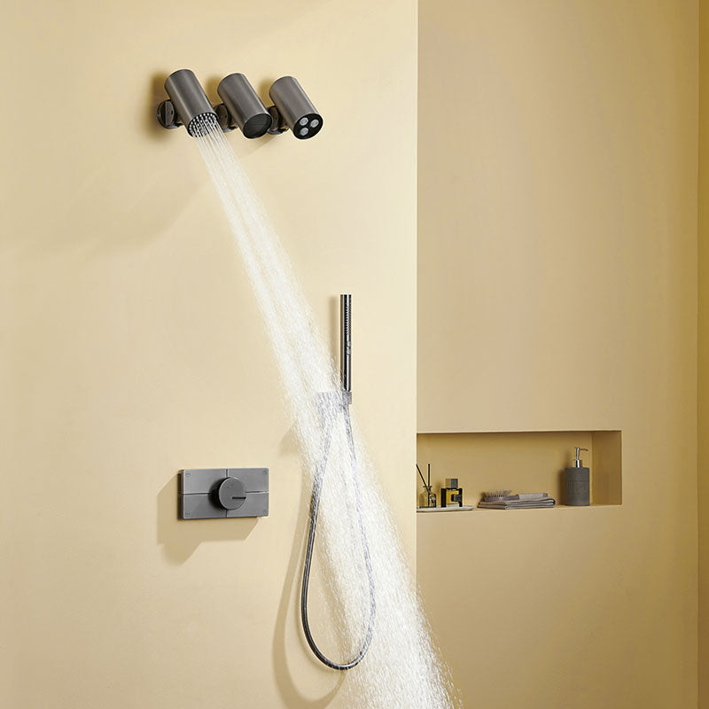 Boelon Modern Concealed Brass Rainfall Shower System