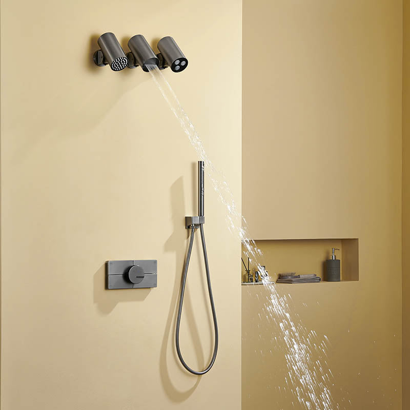 Boelon Modern Concealed Brass Rainfall Shower System