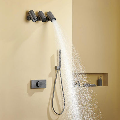 Boelon Modern Concealed Brass Rainfall Shower System